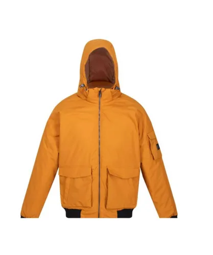 Regatta Mens Faizan Hooded Waterproof Jacket (Cathay Spice) - Multicolour