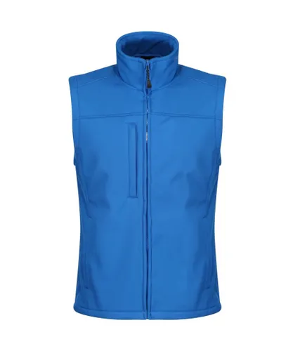 Regatta Mens Flux Softshell Bodywarmer / Sleeveless Jacket Water Repellent And Wind Resistant - Blue