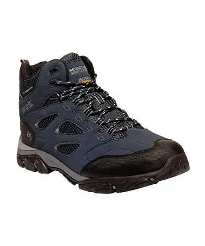 Regatta Mens Holcombe IEP Mid Hiking Boots (Navy/Granite) - Multicolour