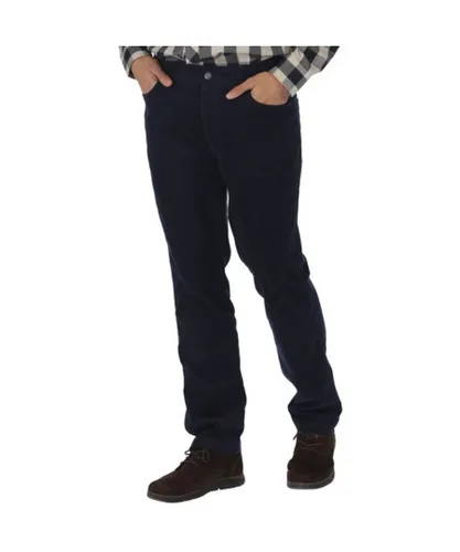 Regatta Mens Landford Coolweave Cotton Casual Walking Trousers - Navy