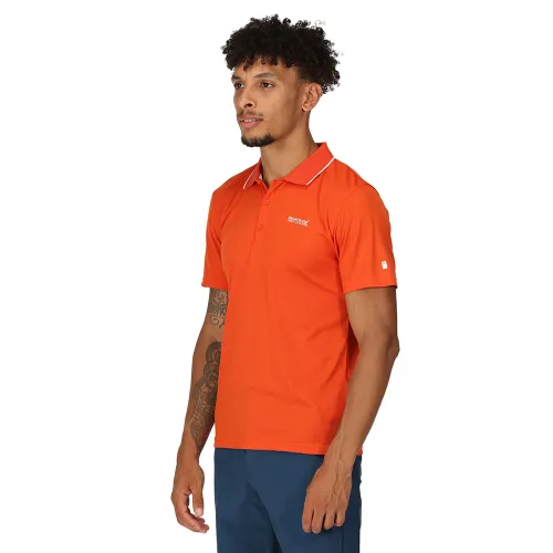 Regatta Mens Maverick V Active Polo Shirt (Rusty Orange)