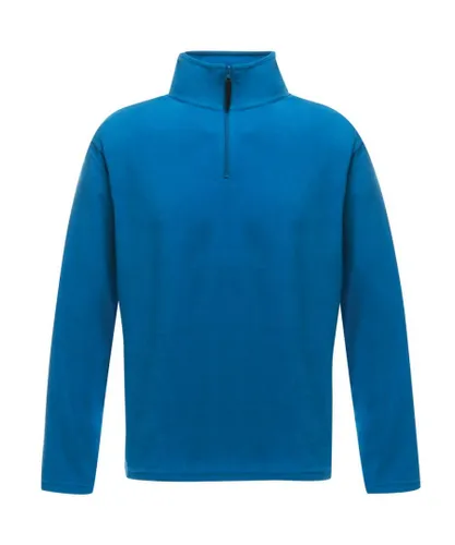 Regatta Mens Micro Zip Neck Fleece Top - Blue