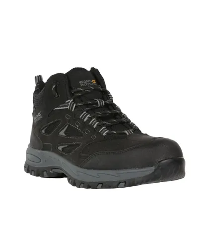 Regatta Mens Mudstone Safety Boots (Black/Granite)