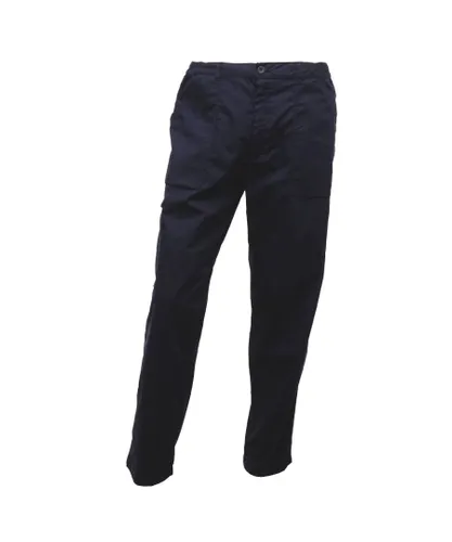 Regatta Mens New Action Pants (Navy Blue) Cotton