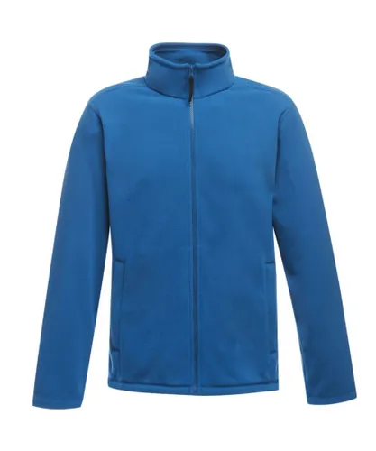 Regatta Mens Plain Micro Fleece Full Zip Jacket (Layer Lite) - Blue