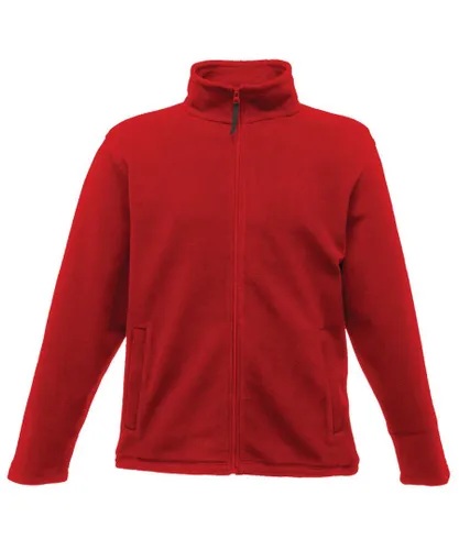 Regatta Mens Plain Micro Fleece Full Zip Jacket (Layer Lite) - Red