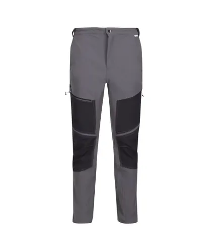 Regatta Mens Questra IV Hiking Trousers (Dark Grey/Black)