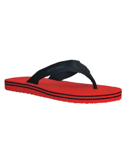 Regatta Mens Rico Flip Flops (True Red/Black) - Multicolour