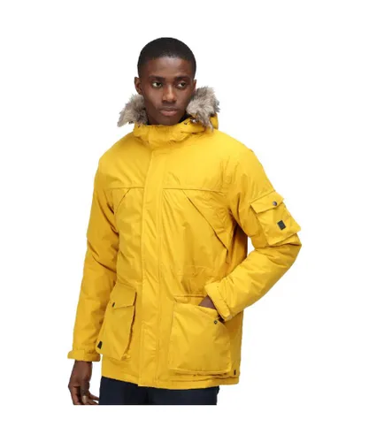Regatta Mens Salinger II Waterproof Insulated Parka Jacket - Yellow