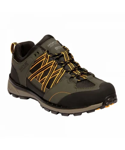Regatta Mens Samaris Low II Hiking Boots (Dark Khaki/Gold)