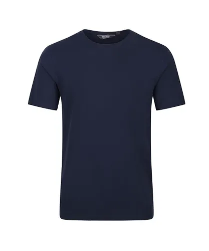 Regatta Mens Tait Lightweight Active T-Shirt (Navy) Cotton