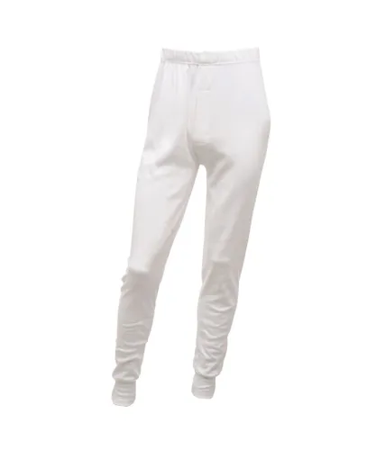 Regatta Mens Thermal Underwear Long Johns - White