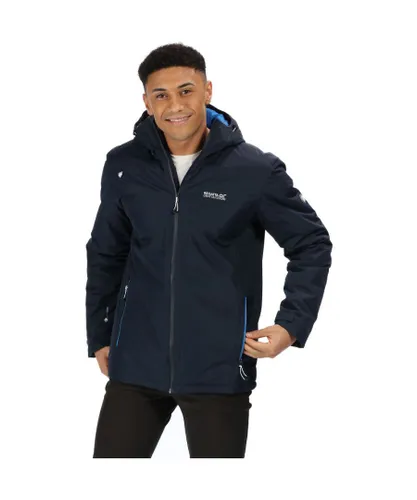 Regatta Mens Thornridge II Waterproof Breathable Jacket - Navy Fleece
