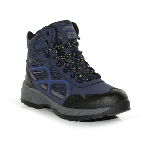 Regatta Mens Vendeavour Waterproof Hiking Boots (Navy / Oxford Blue)