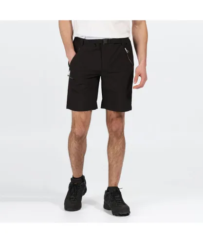 Regatta Mens Xert Stretch III Polyamide Walking Shorts - Black