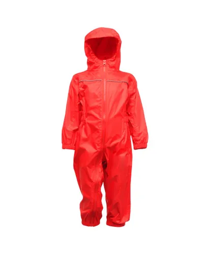 Regatta Professional Baby/Kids Paddle All In One Rain Suit - Red