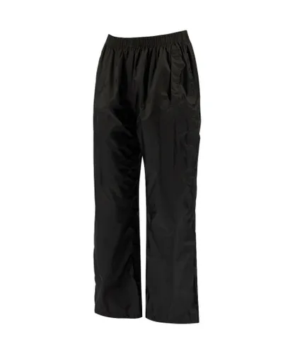 Regatta Professional Boys Waterproof Packway Over Trousers - Black Polyamide