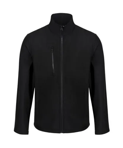 Regatta Professional Mens Ablaze Three Layer Soft Shell Jacket (Black/Black)