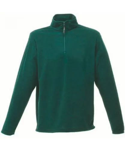 Regatta Professional Mens Micro Lightweight Half Zip Fleece Top - Green