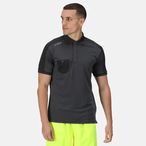 Regatta Professional Mens Offensive Wicking Polo Shirt (Seal Grey)