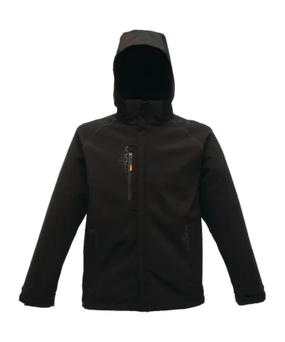 Regatta Professional Mens Repeller Warm Hooded Softshell Jacket - Black