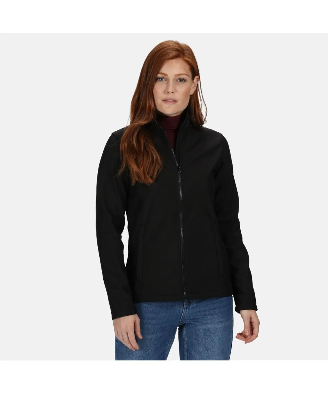 Regatta Standout Womens/Ladies Ablaze Printable Soft Shell Jacket - Black