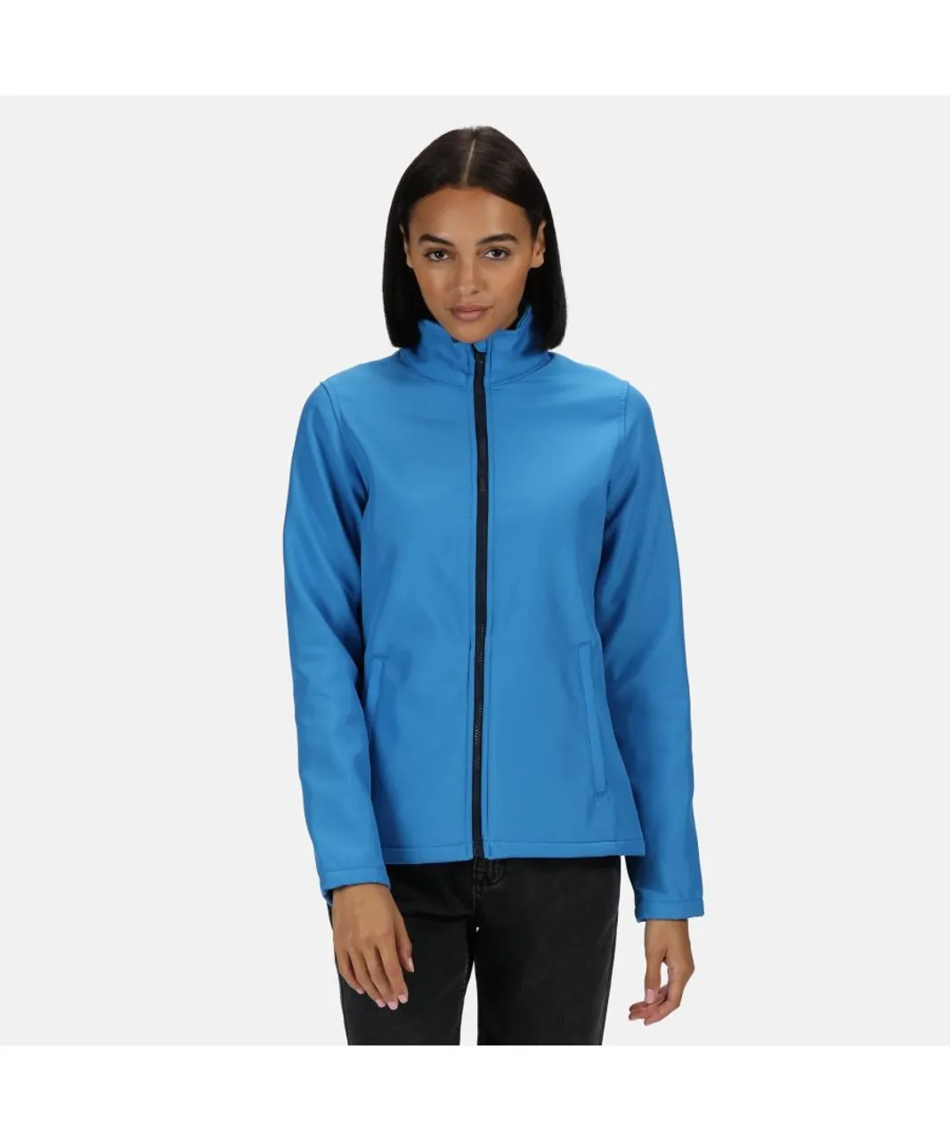 Regatta Standout Womens/Ladies Ablaze Printable Soft Shell Jacket - Blue