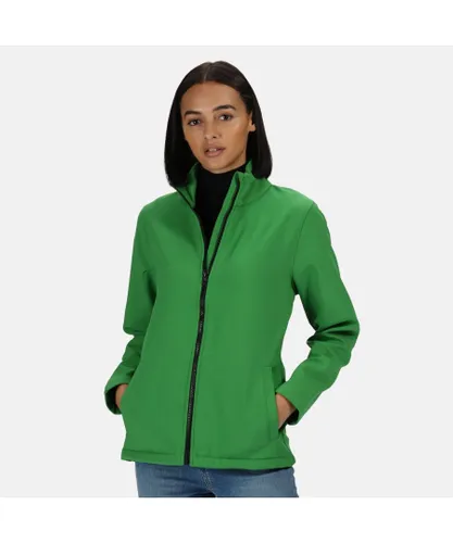 Regatta Standout Womens/Ladies Ablaze Printable Soft Shell Jacket - Green