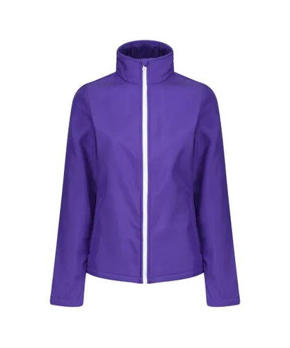 Regatta Standout Womens/Ladies Ablaze Printable Soft Shell Jacket (Purple/Black) - Multicolour
