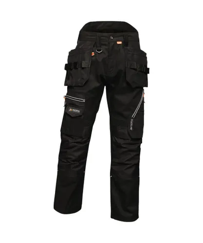 Regatta Tactical Threads Mens Execute Holster Workwear Trousers - Black Cotton