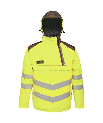 Regatta Tactical Threads Mens Hi Vis Waterproof Workwear Jacket - Yellow
