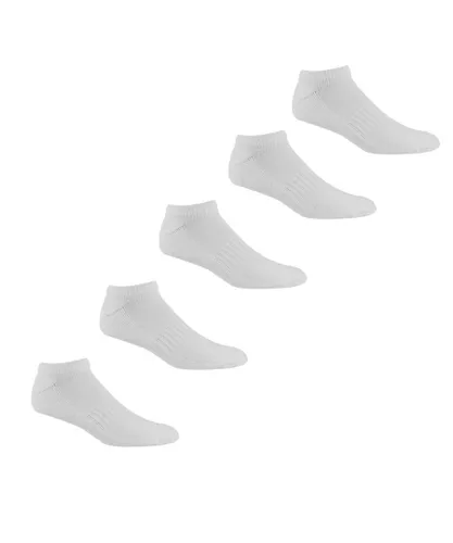 Regatta Unisex Adult Trainer Socks (Pack of 5) (White)