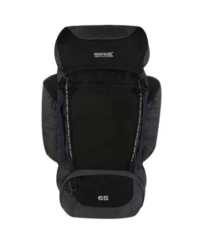 Regatta Unisex Highton 65L Hiking Backpack (Black/Ebony) - One Size