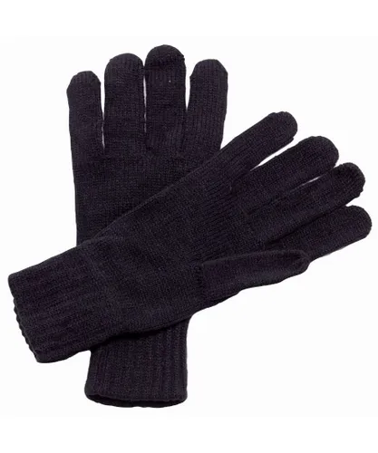 Regatta Unisex Knitted Winter Gloves (Black) - One