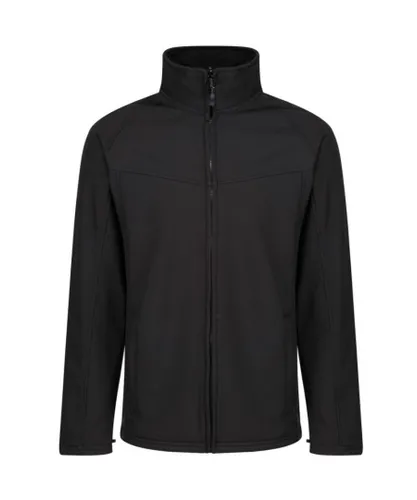 Regatta Uproar Mens Softshell Wind Resistant Fleece Jacket - Black