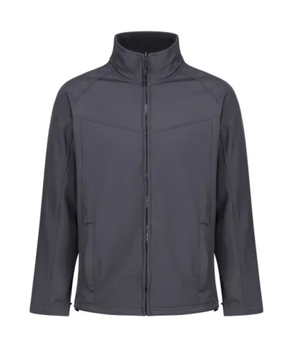 Regatta Uproar Mens Softshell Wind Resistant Fleece Jacket - Grey