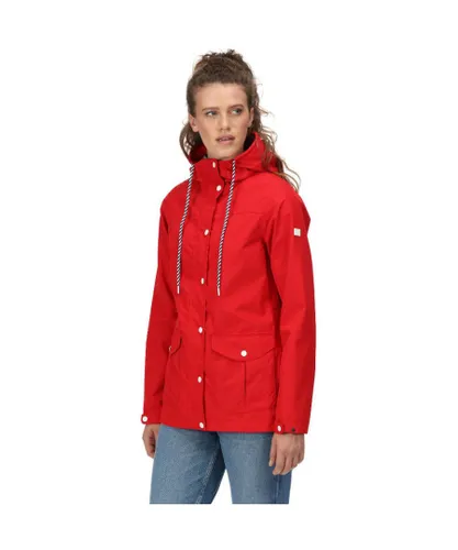 Regatta Womens Bayarma Waterproof Durable Breathable Coat - Red