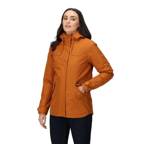 Regatta Womens Bria Waterproof Insulated Jacket: Copper Almond: