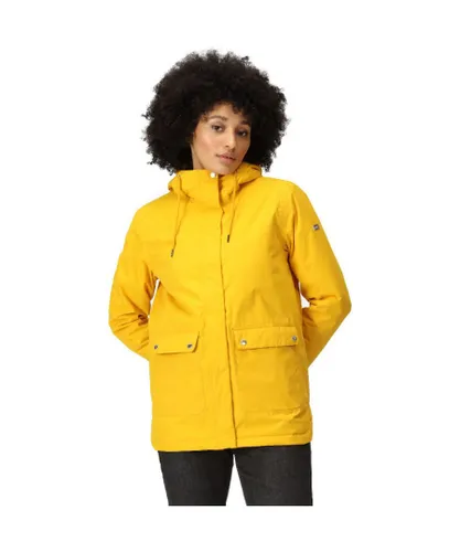 Regatta Womens Broadia Waterproof Insulated Jacket Coat - Yellow