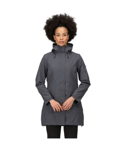 Regatta Womens Denbury III Waterproof Breathable Parka Coat - Grey