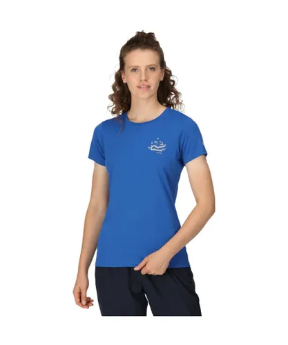 Regatta Womens Fingal VII Breathable Quick Drying T Shirt - Blue