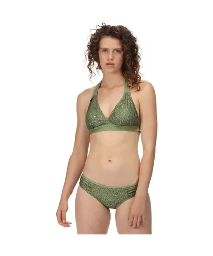 Regatta Womens Flavia Halter Neck Soft Bikini Top - Green