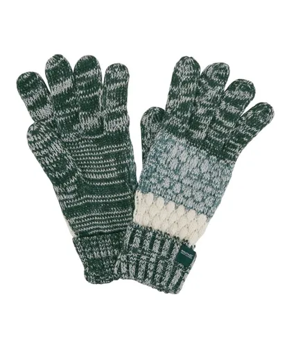Regatta Womens Frosty VII Knitted Gloves - Green