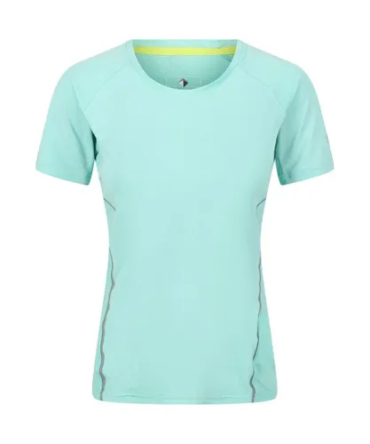 Regatta Womens Highton Pro Quick Drying Short Sleeve T Shirt - Blue
