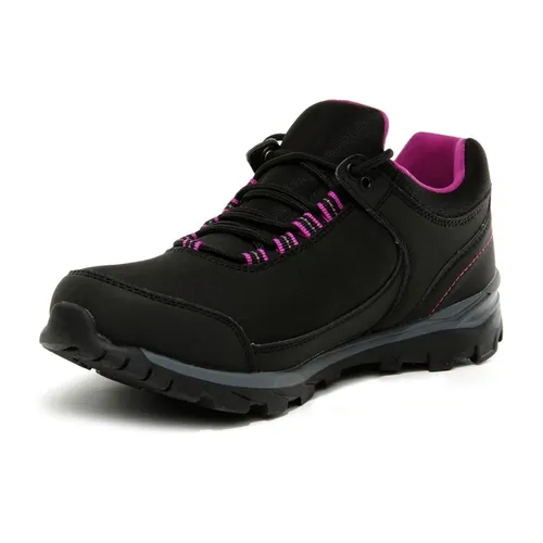 Regatta Womens Highton STR Walking Shoes Black/VividVio 3