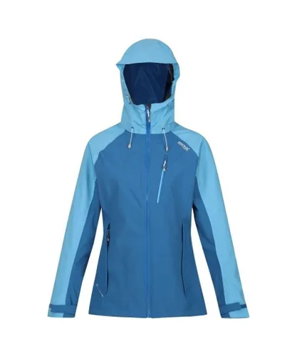 Regatta Womens/Ladies Birchdale Waterproof Shell Jacket (Vallarta Blue/Ethereal)