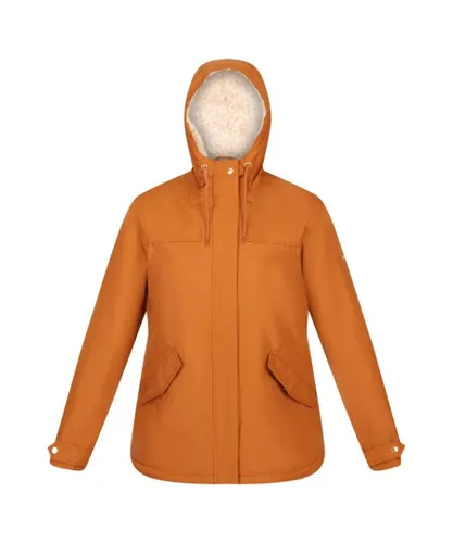 Regatta Womens/Ladies Bria Faux Fur Lined Waterproof Jacket (Copper Almond) - Multicolour