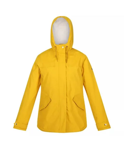 Regatta Womens/Ladies Bria Faux Fur Lined Waterproof Jacket (Sunset) - Yellow