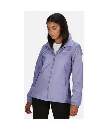Regatta Womens/Ladies Corinne IV Waterproof Packable Jacket Coat - Purple Polyamide