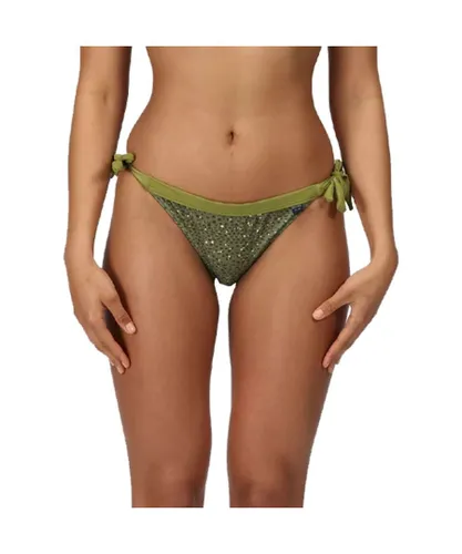 Regatta Womens/Ladies Flavia Abstract Bikini Bottoms (Green Fields)